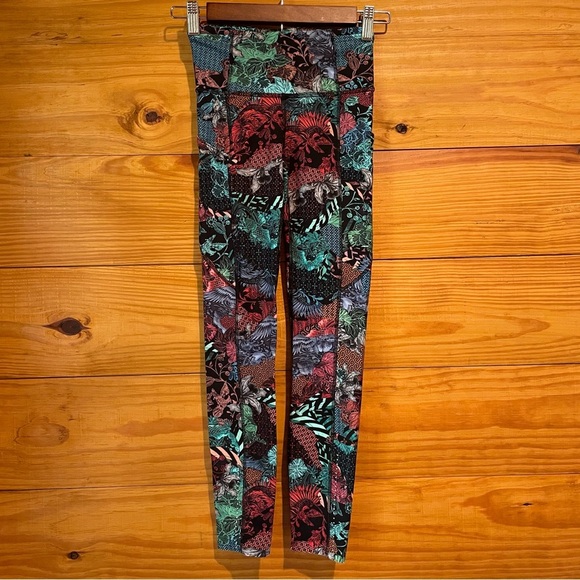 lululemon athletica Pants - Lululemon Fast & Free 7/8 Tight II Leggings Nulux 24.5" Zen Clash Multi 2 W5ATMS